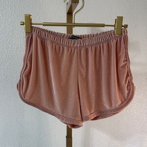 Brandy Melville Blush Velvet Shorts